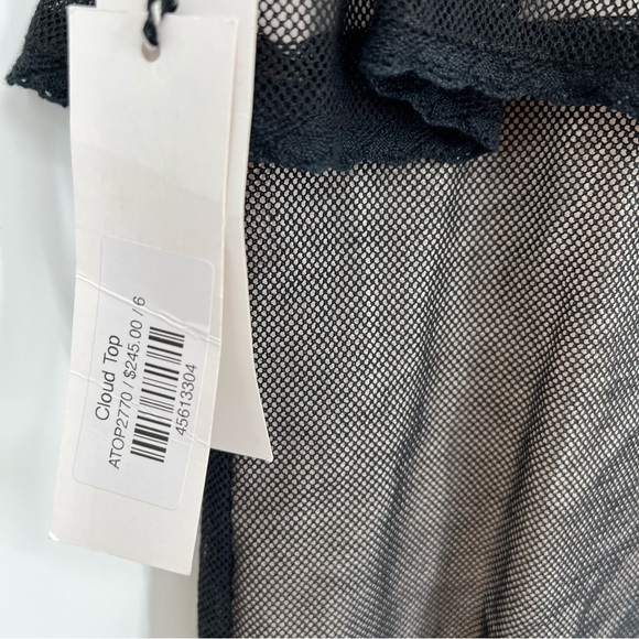 NWT St.Roche Cloud Top Floral Lace Blouse Top Tie Strap Layered Gothic 6 - Picture 7 of 10